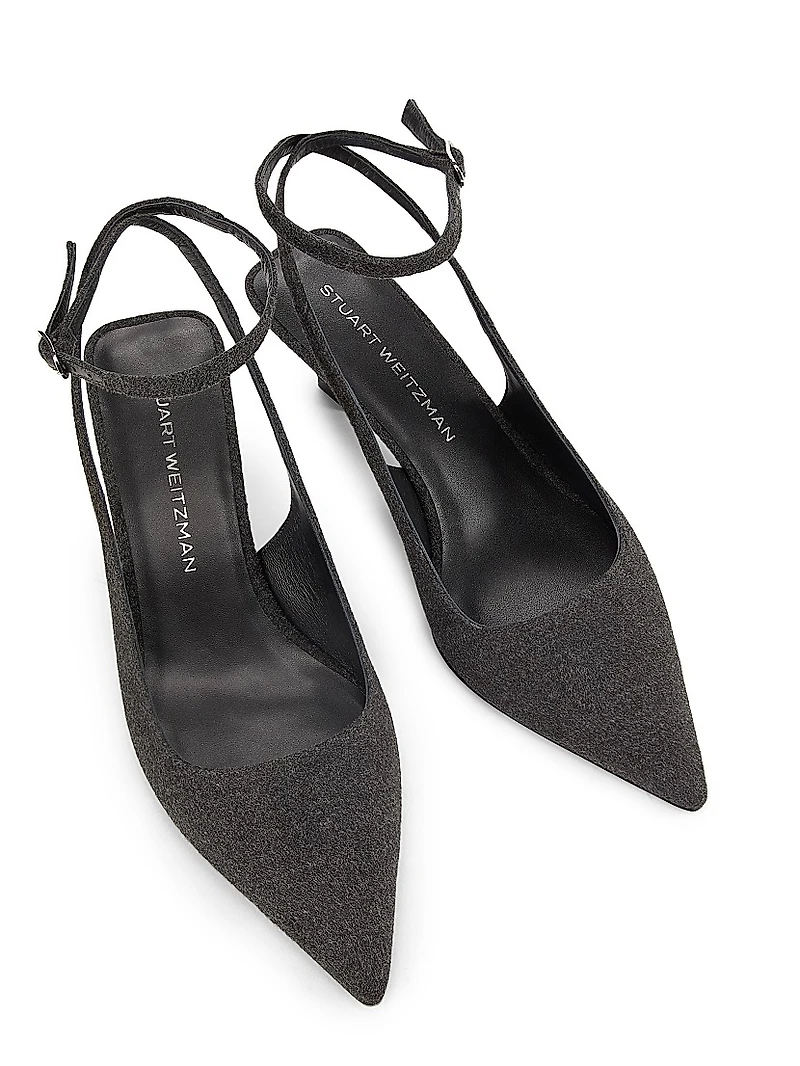 Vinnie 50MM Flannel Pumps
