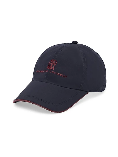 Water Resistant Microfiber Baseball Cap with Embroidered Logo