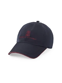 Water Resistant Microfiber Baseball Cap with Embroidered Logo