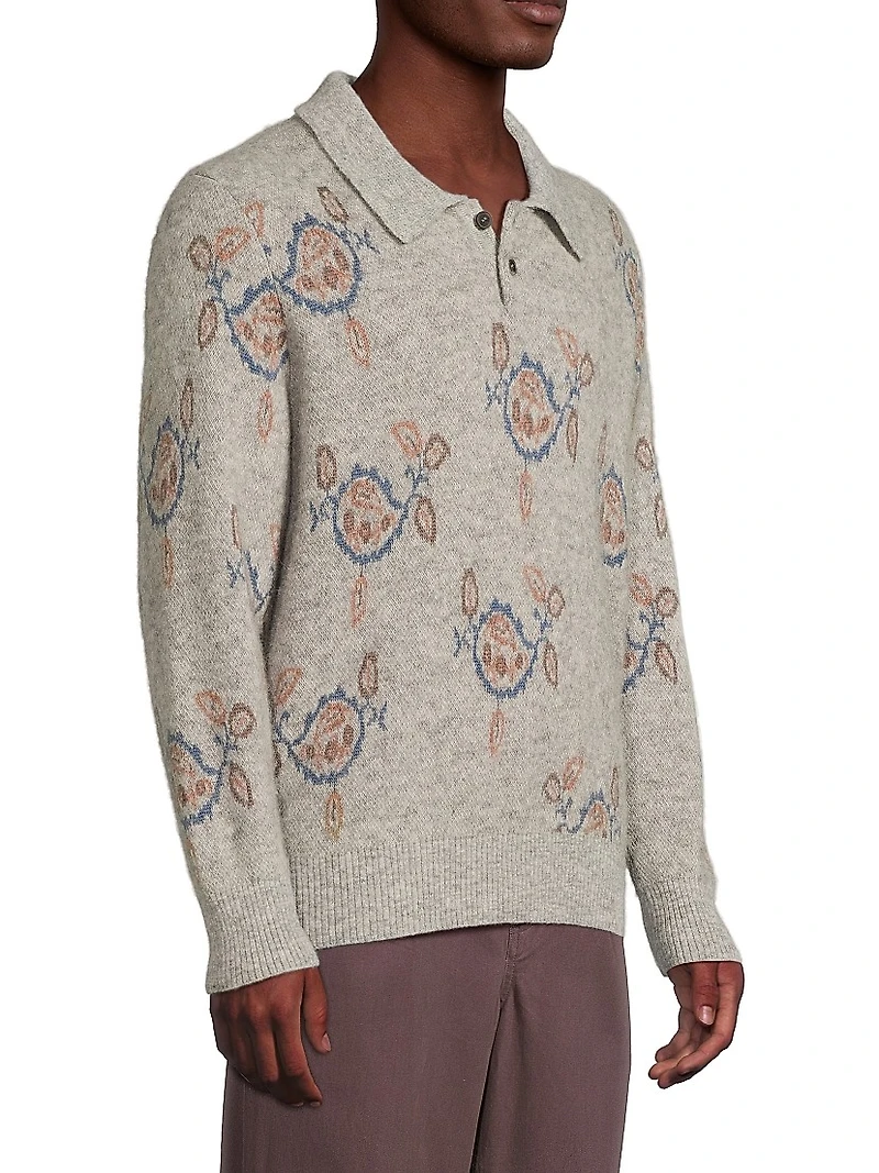 Maya Long-Sleeve Polo Shirt