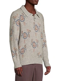 Maya Long-Sleeve Polo Shirt