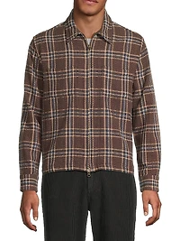 Venice Plaid Zip-Front Shirt