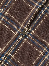 Venice Plaid Zip-Front Shirt