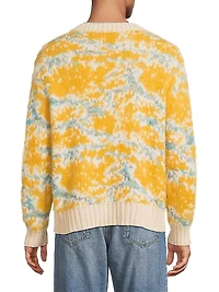 Camo Mohair-Blend Cardigan