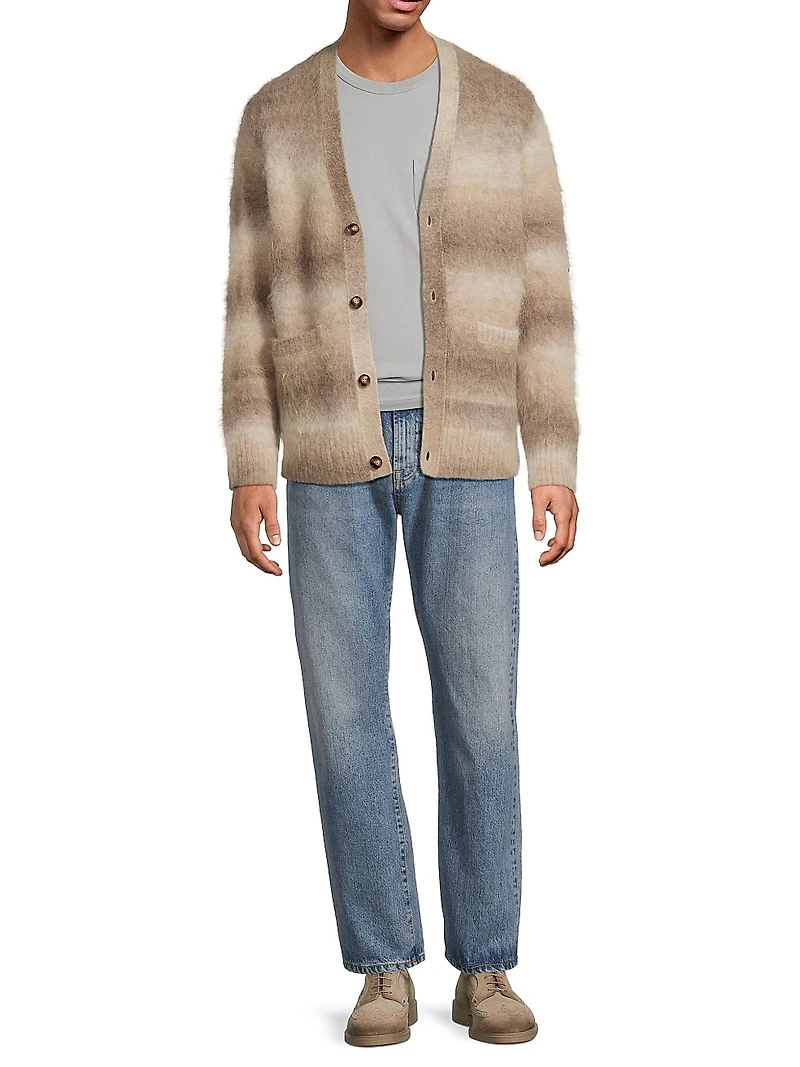 Ombré Alpaca-Blend Cardigan