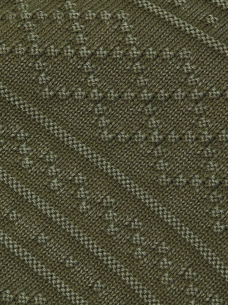 Cotton Jacquard Sweater Vest