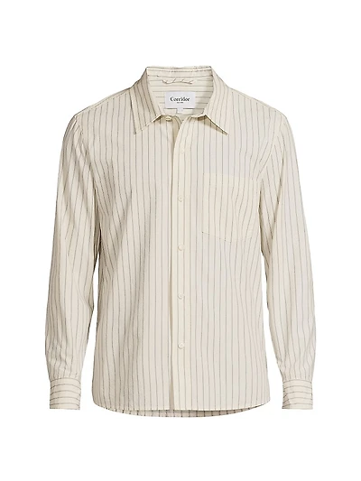 Striped Cotton Poplin Shirt