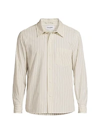 Striped Cotton Poplin Shirt