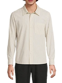Striped Cotton Poplin Shirt