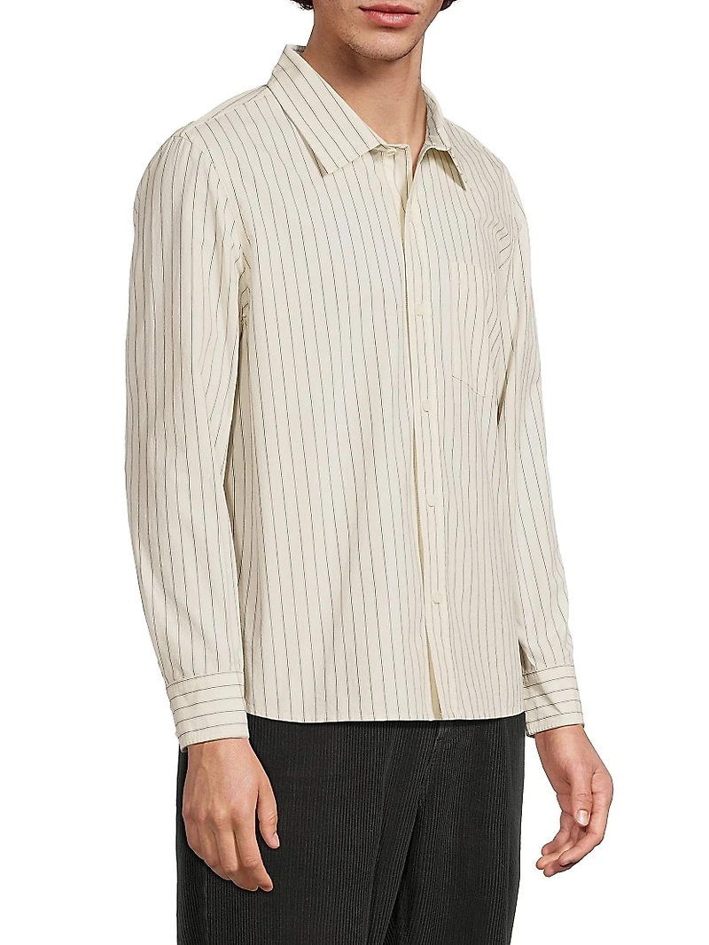 Striped Cotton Poplin Shirt