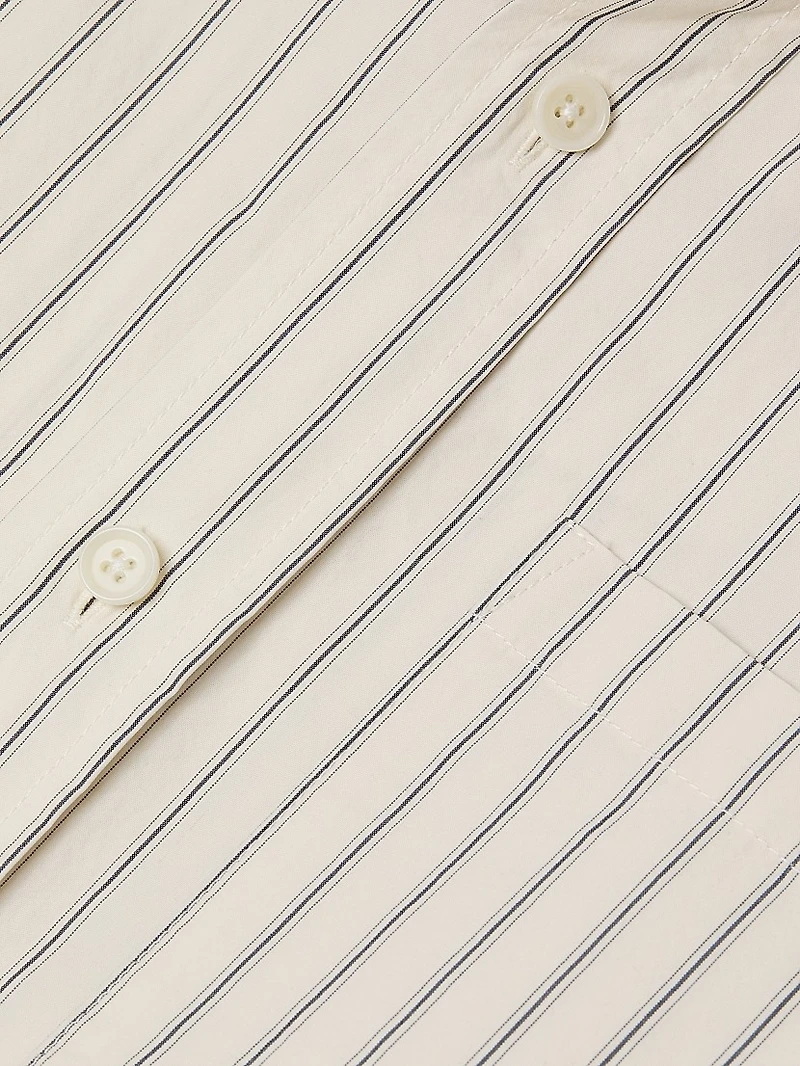 Striped Cotton Poplin Shirt