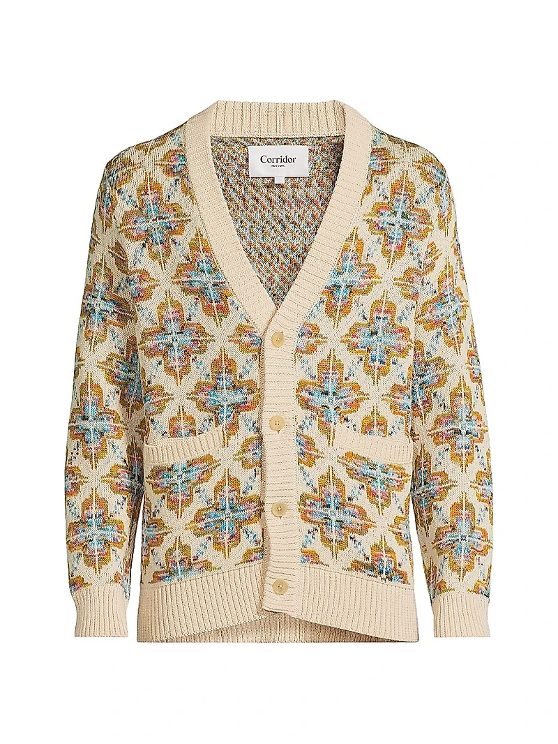 Mariposa Cotton Jacquard Cardigan
