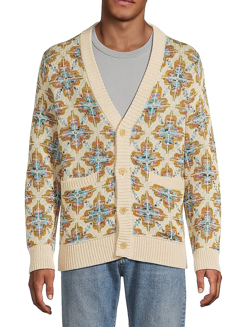 Mariposa Cotton Jacquard Cardigan