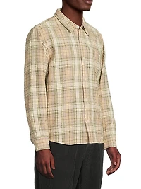 Birch Plaid Cotton Button-Front Shirt