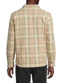Birch Plaid Cotton Button-Front Shirt