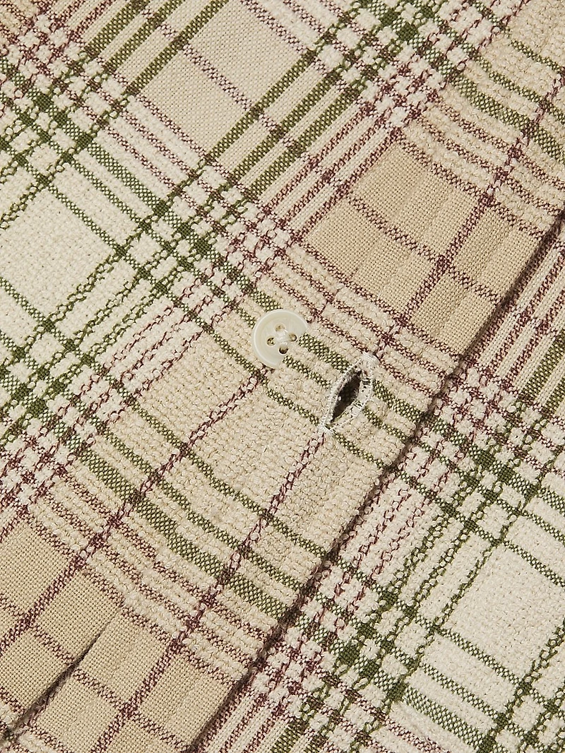 Birch Plaid Cotton Button-Front Shirt