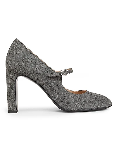 Babette 85MM Flannel Mary Janes