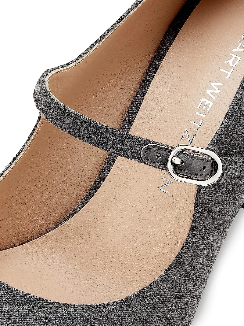 Babette 85MM Flannel Mary Janes