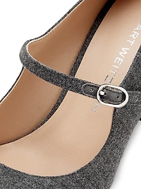 Babette 85MM Flannel Mary Janes
