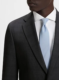 Slim-Fit Suit Checked Crease-Resistant Stretch Wool