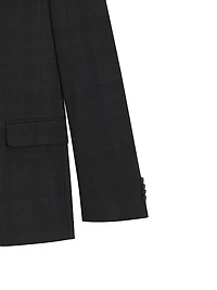 Slim-Fit Suit Checked Crease-Resistant Stretch Wool