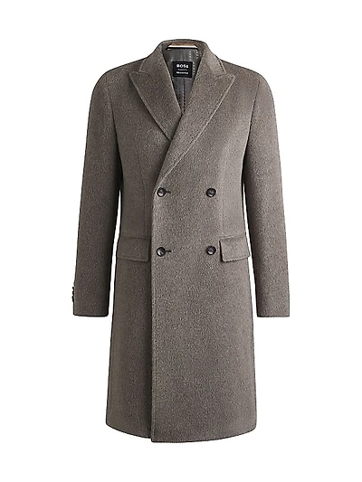 Boss Selected by Beckham Alpaca-Blend Coat