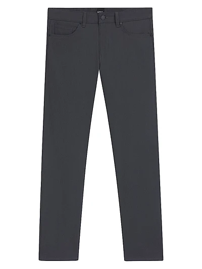 Delaware Slim-Fit Trousers Patterned Stretch Cotton