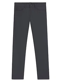 Delaware Slim-Fit Trousers Patterned Stretch Cotton