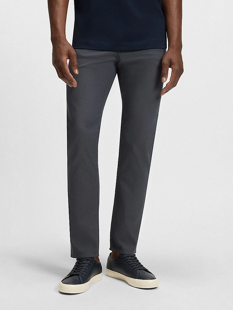 Delaware Slim-Fit Trousers Patterned Stretch Cotton
