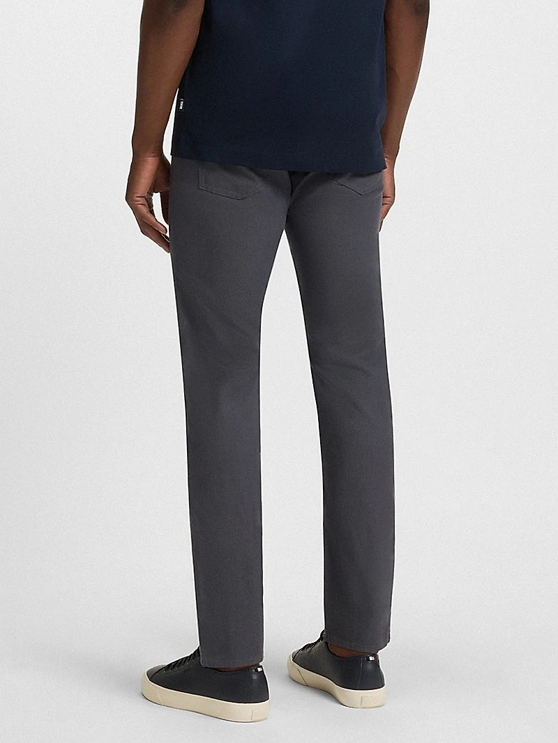 Delaware Slim-Fit Trousers Patterned Stretch Cotton