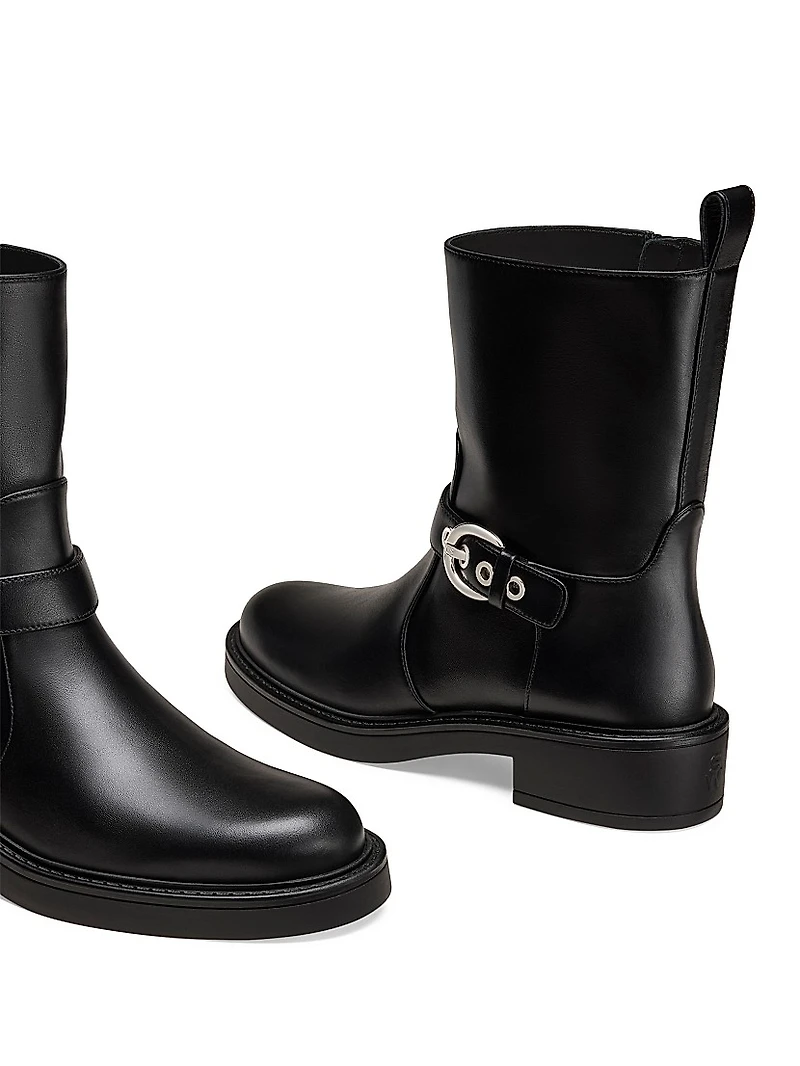 Chrystie 20MM Leather Booties