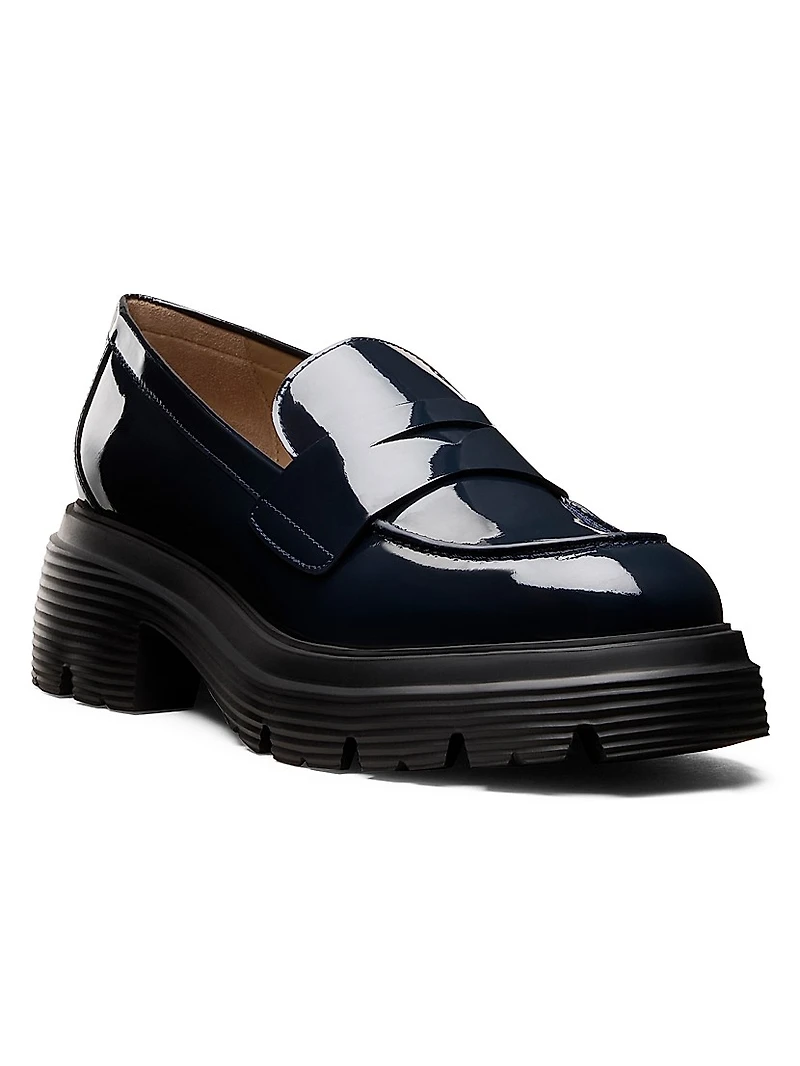 Hudson Lite 40MM Patent Leather Penny Loafers