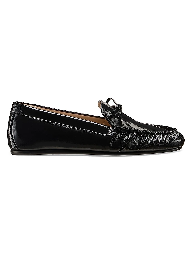 Britt Bow Patent Leather Loafers