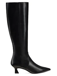Vinnie 50MM Leather Knee-High Boots