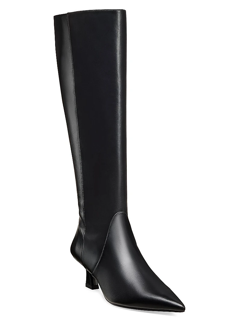 Vinnie 50MM Leather Knee-High Boots