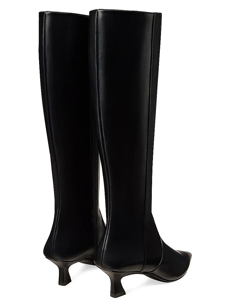 Vinnie 50MM Leather Knee-High Boots