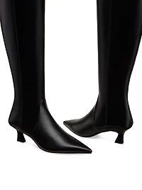 Vinnie 50MM Leather Knee-High Boots
