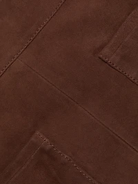 Fran Suede Patch Pocket Miniskirt