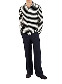 Chevron Jacquard Knit Shirt