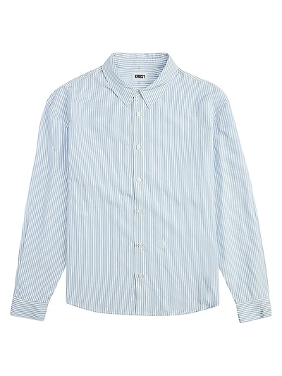 Embroidered Striped Shirt