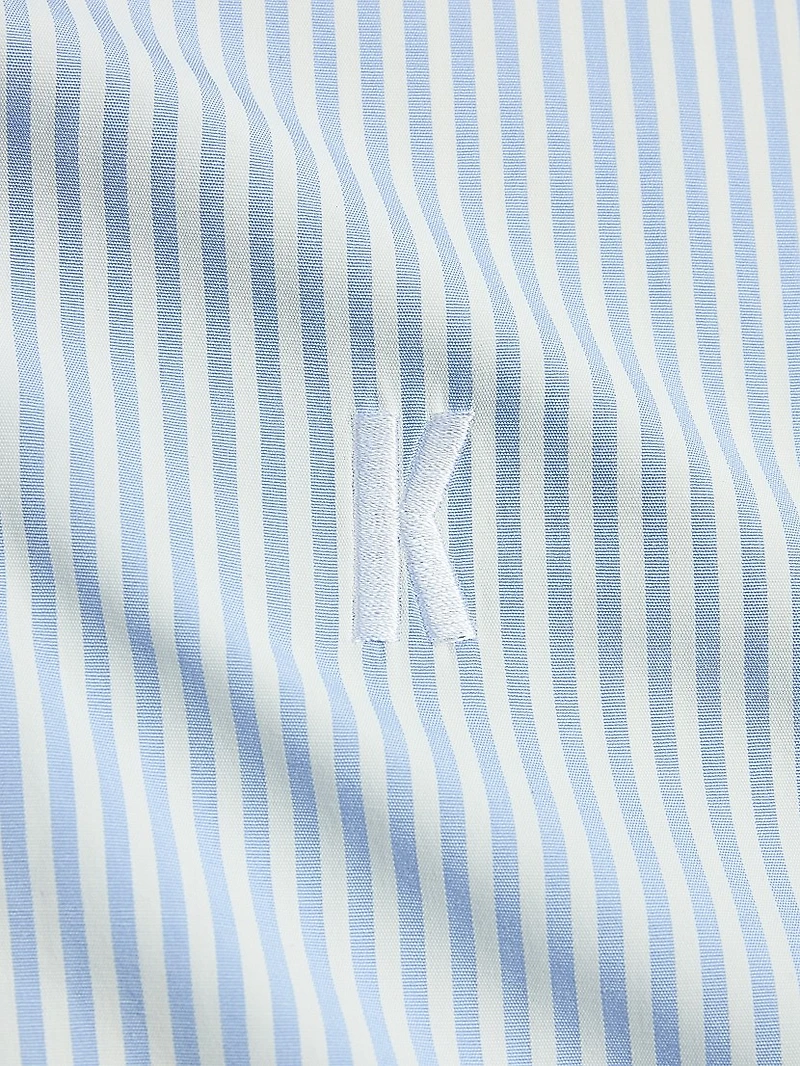 Embroidered Striped Shirt