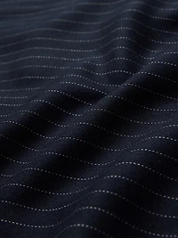 Twill Striped Pleated Trousers