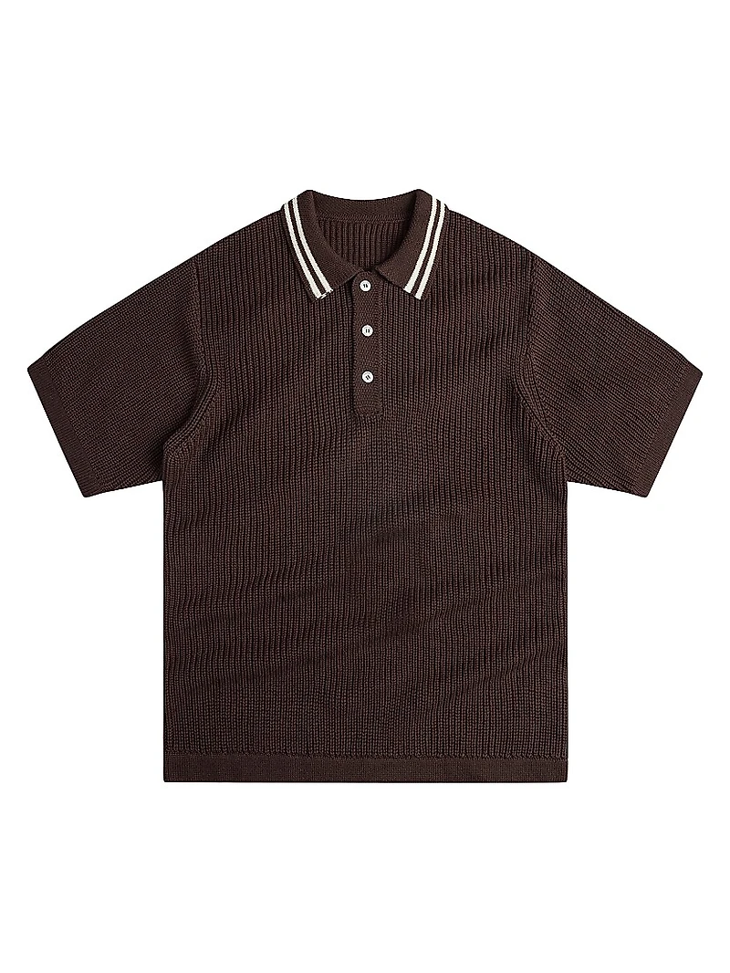 English Rib Short Sleeve Polo Shirt