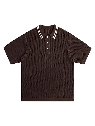 English Rib Short Sleeve Polo Shirt