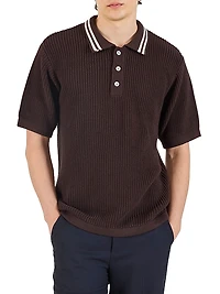 English Rib Short Sleeve Polo Shirt