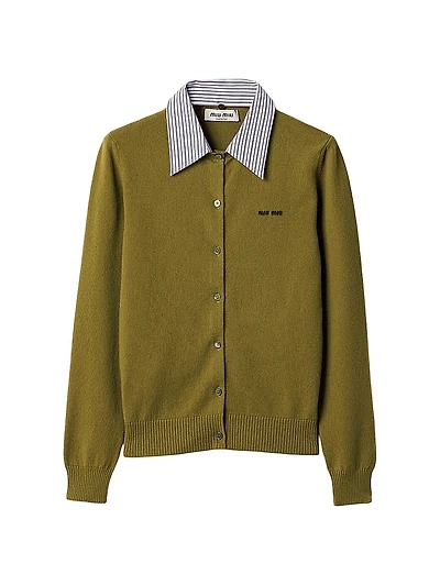 Cashmere Cardigan with Collar