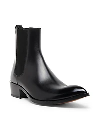Burnished Leather Chelsea Boots