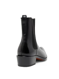 Burnished Leather Chelsea Boots