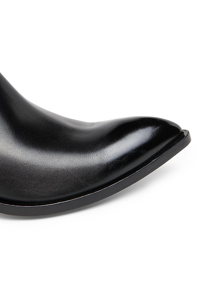 Burnished Leather Chelsea Boots