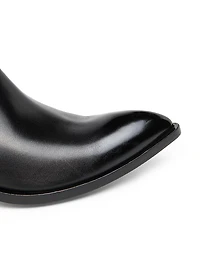 Burnished Leather Chelsea Boots